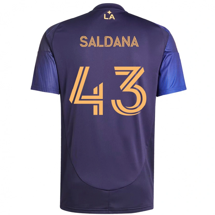 Danxen Mann Adam Saldaña #43 Lilla Blå Bortetrøye Drakt Trøye 2025/26 Skjorter T-Skjorte