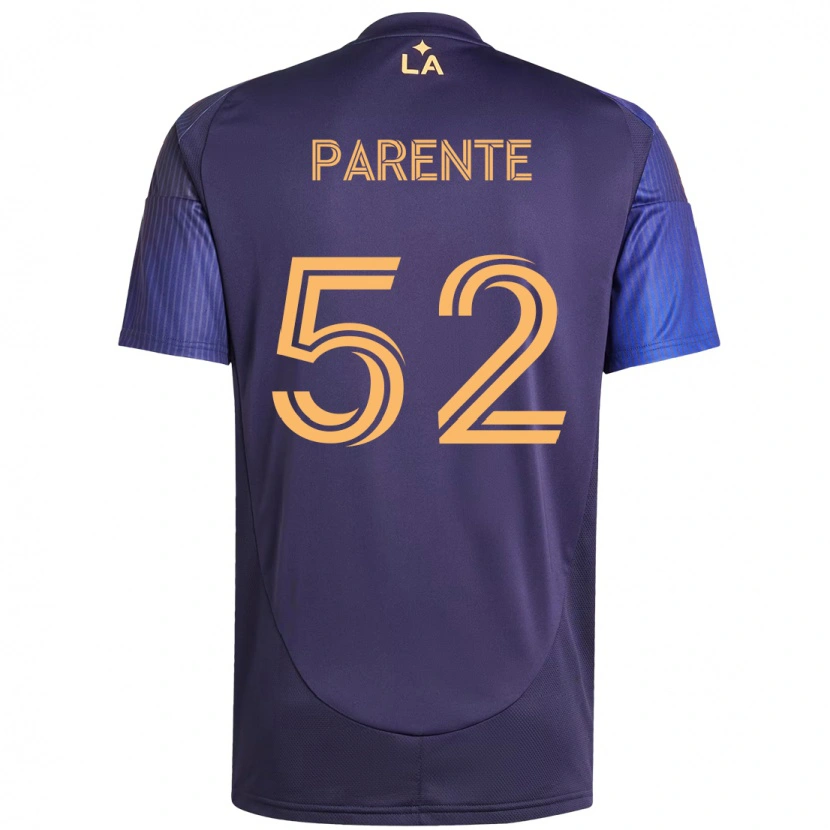Danxen Mann Isaiah Parente #52 Lilla Blå Bortetrøye Drakt Trøye 2025/26 Skjorter T-Skjorte
