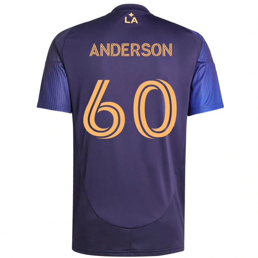 Danxen Mann Nolan Anderson #60 Lilla Blå Bortetrøye Drakt Trøye 2025/26 Skjorter T-Skjorte
