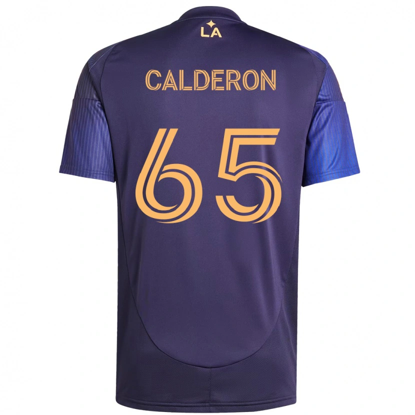 Danxen Mann Juan Calderón #65 Lilla Blå Bortetrøye Drakt Trøye 2025/26 Skjorter T-Skjorte