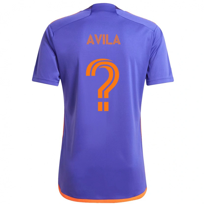 Danxen Mann Beto Avila #0 Lilla Oransje Bortetrøye Drakt Trøye 2025/26 Skjorter T-Skjorte