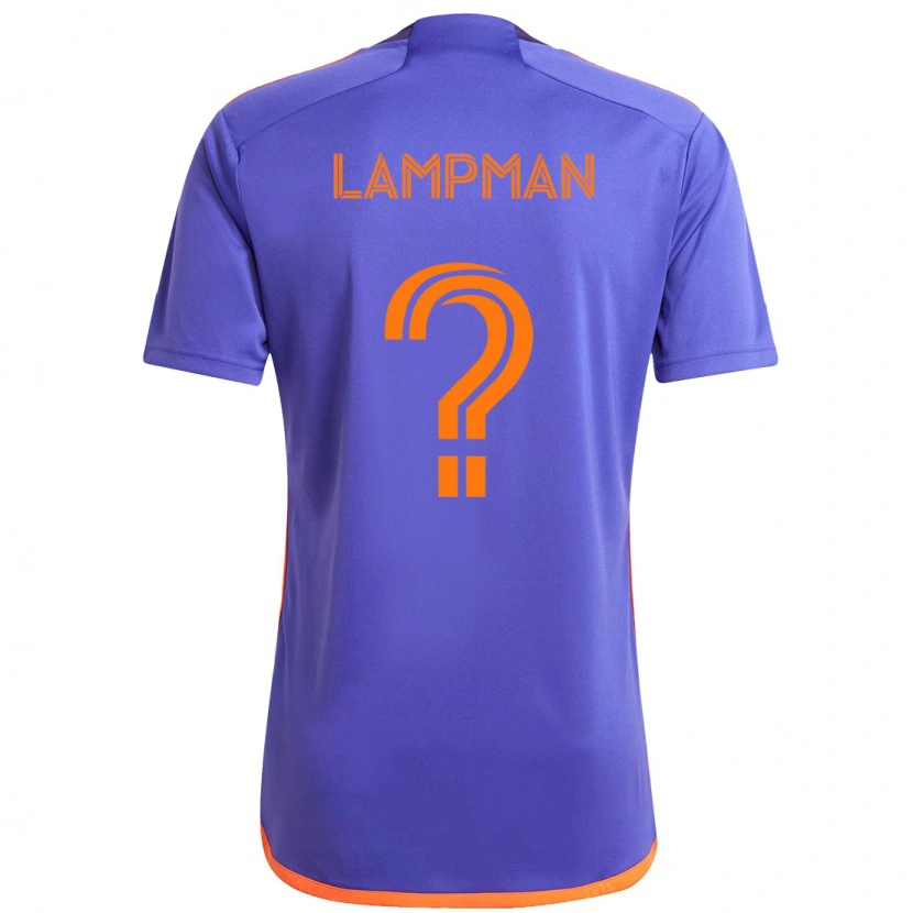 Danxen Mann Tate Lampman #0 Lilla Oransje Bortetrøye Drakt Trøye 2025/26 Skjorter T-Skjorte