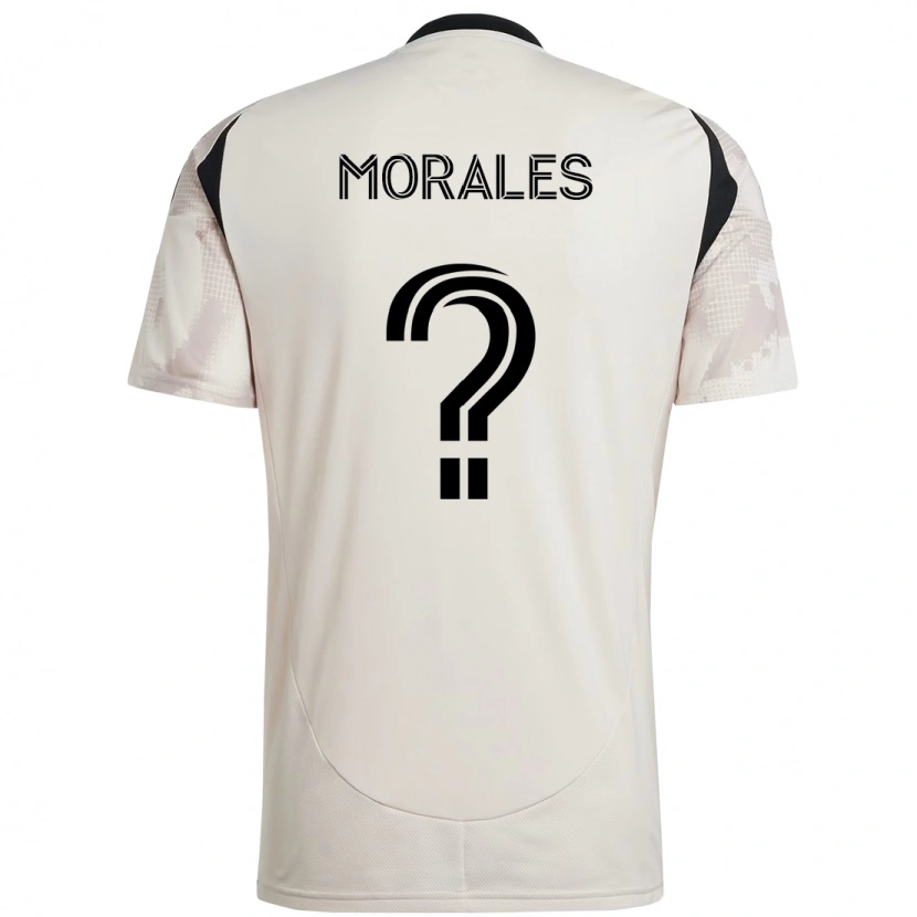 Danxen Mann Marcelo Morales #0 Beige Svart Bortetrøye Drakt Trøye 2025/26 Skjorter T-Skjorte