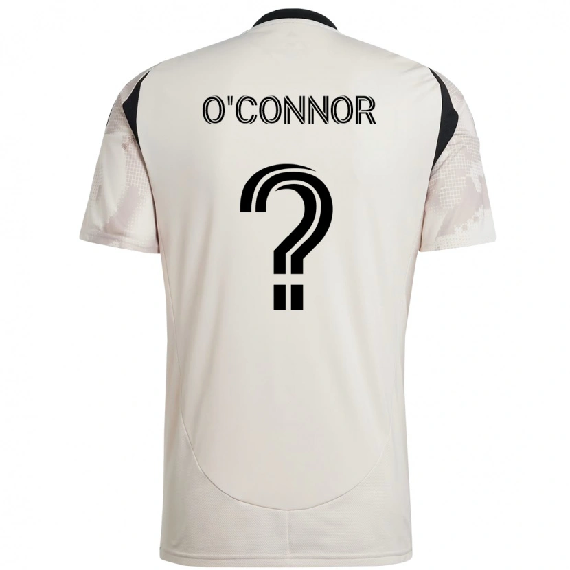 Danxen Mann Aidan O'connor #0 Beige Svart Bortetrøye Drakt Trøye 2025/26 Skjorter T-Skjorte