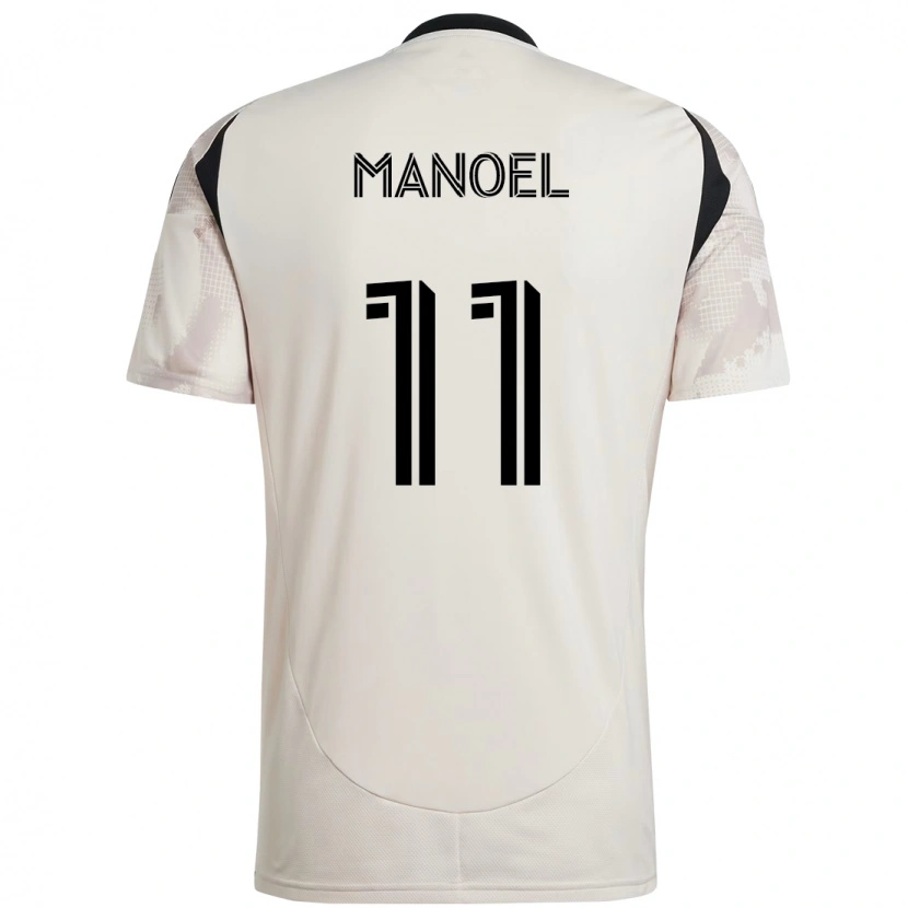 Danxen Mann Elias Manoel #11 Beige Svart Bortetrøye Drakt Trøye 2025/26 Skjorter T-Skjorte