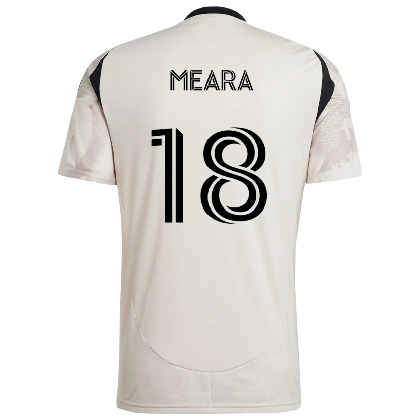 Danxen Mann Ryan Meara #18 Beige Svart Bortetrøye Drakt Trøye 2025/26 Skjorter T-Skjorte