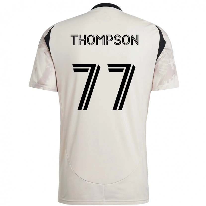Danxen Mann Amos Shapiro-Thompson #77 Beige Svart Bortetrøye Drakt Trøye 2025/26 Skjorter T-Skjorte
