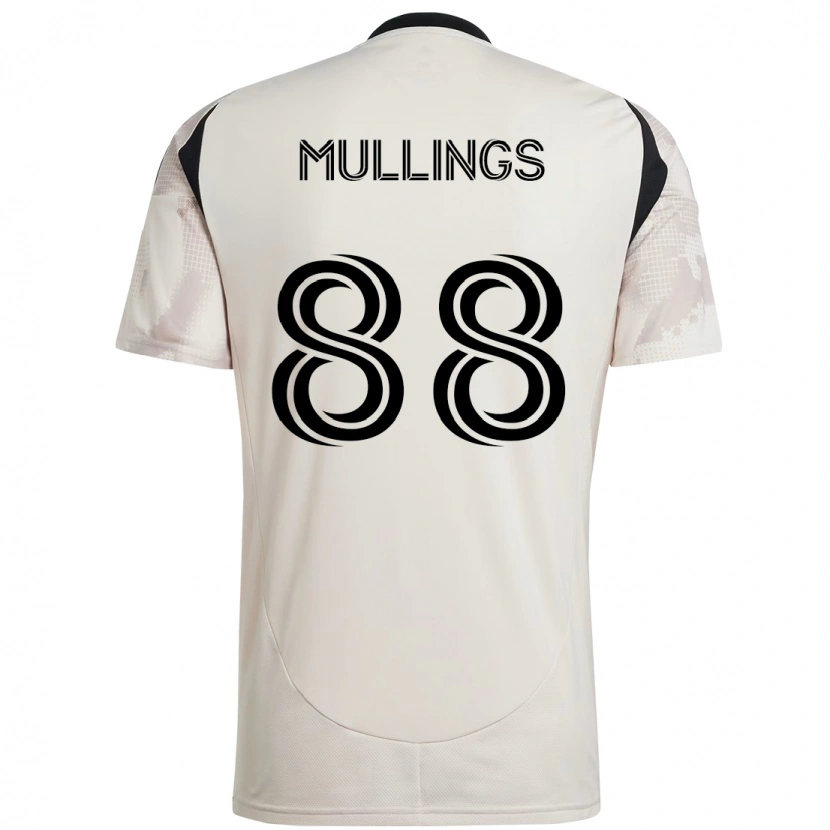 Danxen Mann O'vonte Mullings #88 Beige Svart Bortetrøye Drakt Trøye 2025/26 Skjorter T-Skjorte