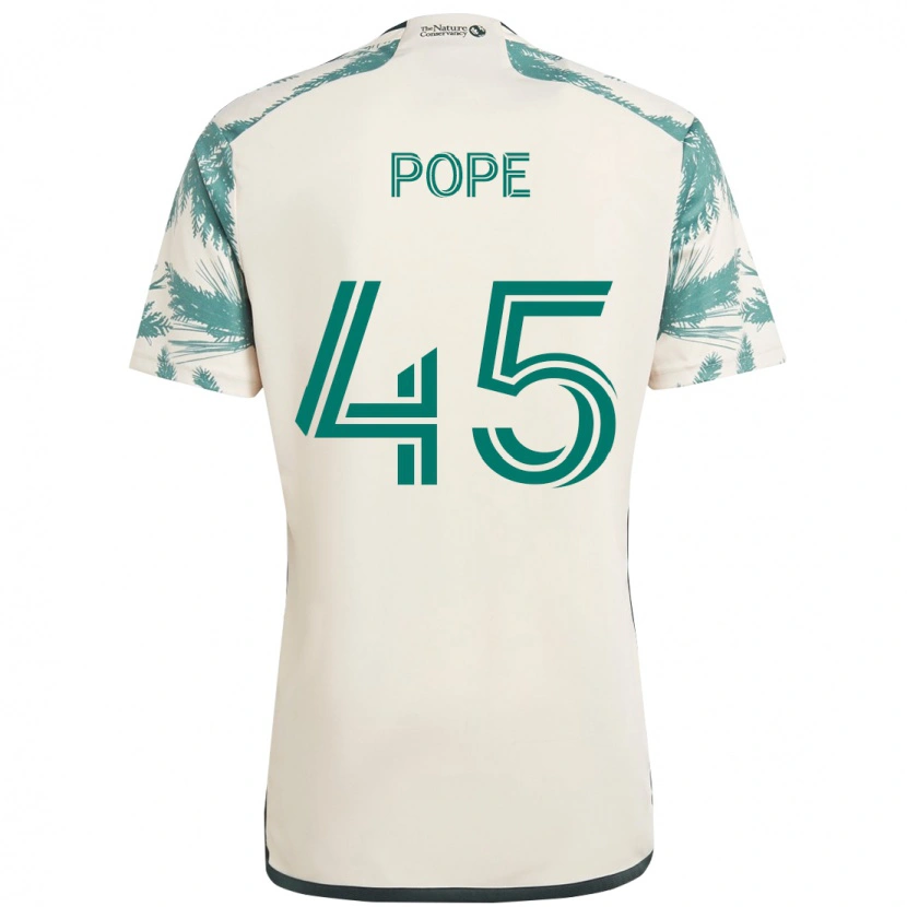 Danxen Mann Blake Pope #45 Beige Grønn Bortetrøye Drakt Trøye 2025/26 Skjorter T-Skjorte