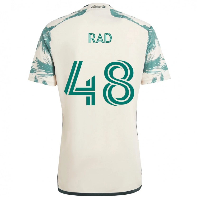 Danxen Mann Kaveh Rad #48 Beige Grønn Bortetrøye Drakt Trøye 2025/26 Skjorter T-Skjorte