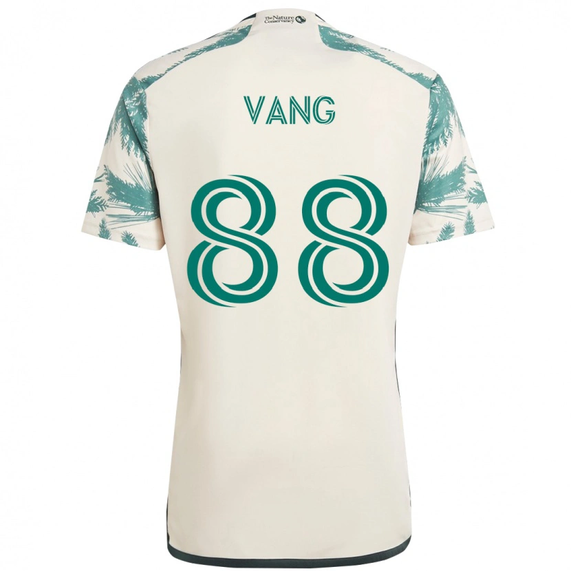 Danxen Mann Michael Vang #88 Beige Grønn Bortetrøye Drakt Trøye 2025/26 Skjorter T-Skjorte