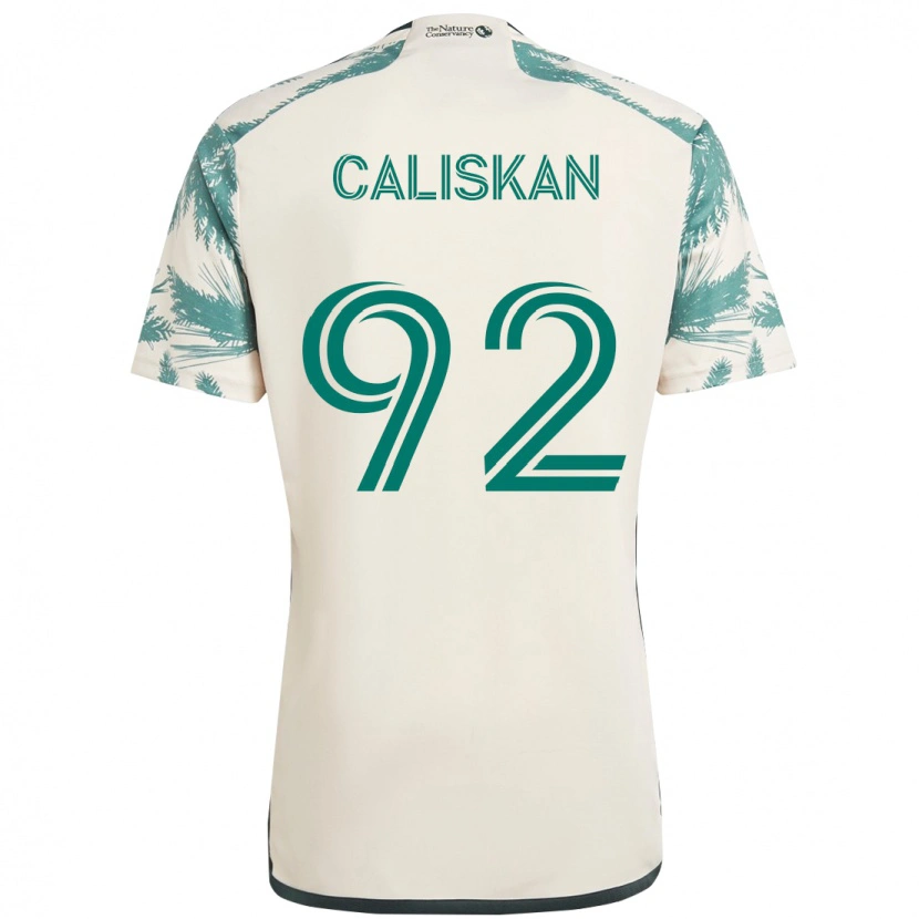 Danxen Mann Noel Caliskan #92 Beige Grønn Bortetrøye Drakt Trøye 2025/26 Skjorter T-Skjorte