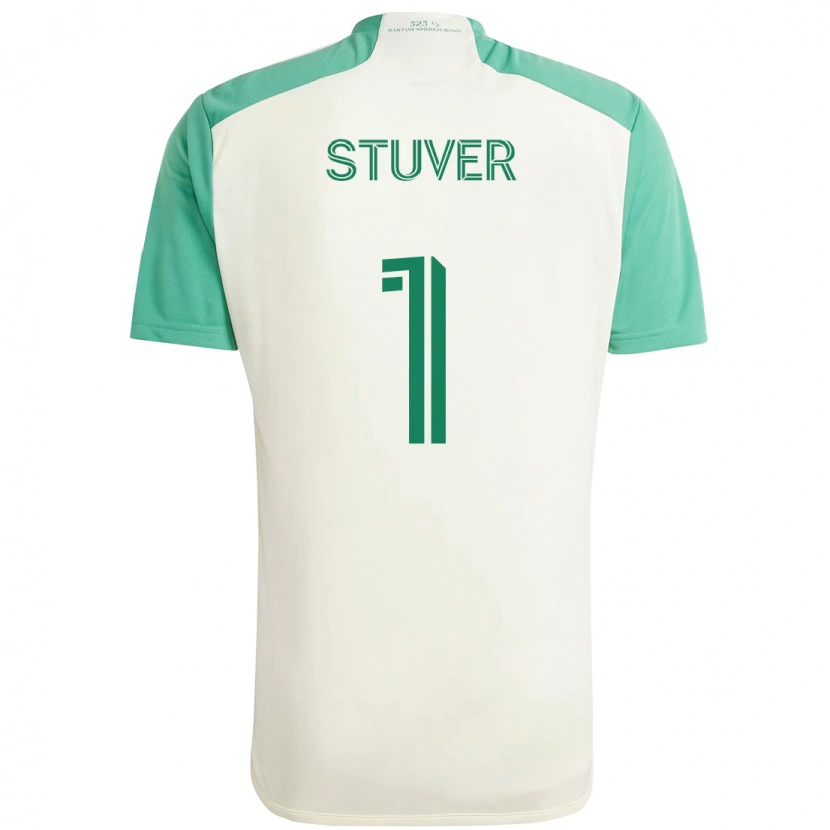 Danxen Mann Brad Stuver #1 Hvit Grønn Bortetrøye Drakt Trøye 2025/26 Skjorter T-Skjorte