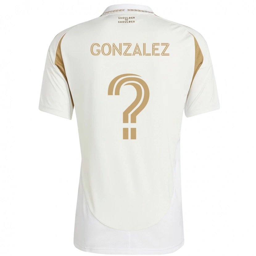 Danxen Mann Mario Gonzalez #0 Hvit Brun Bortetrøye Drakt Trøye 2025/26 Skjorter T-Skjorte