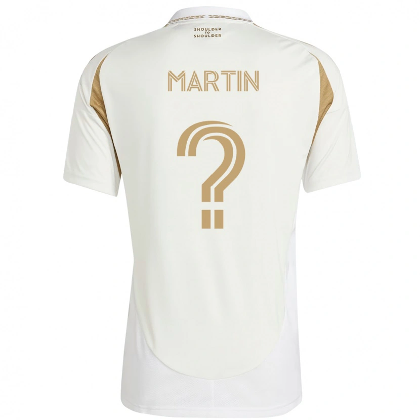 Danxen Mann Aidan Martin #0 Hvit Brun Bortetrøye Drakt Trøye 2025/26 Skjorter T-Skjorte