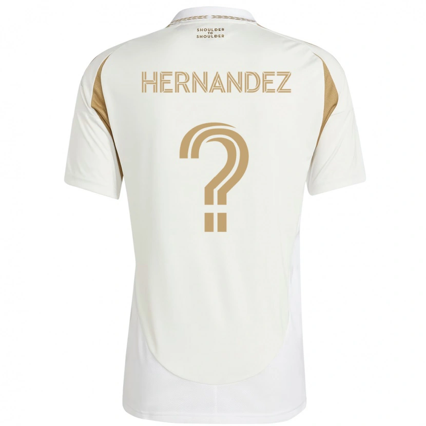 Danxen Mann Javier Hernandez #0 Hvit Brun Bortetrøye Drakt Trøye 2025/26 Skjorter T-Skjorte