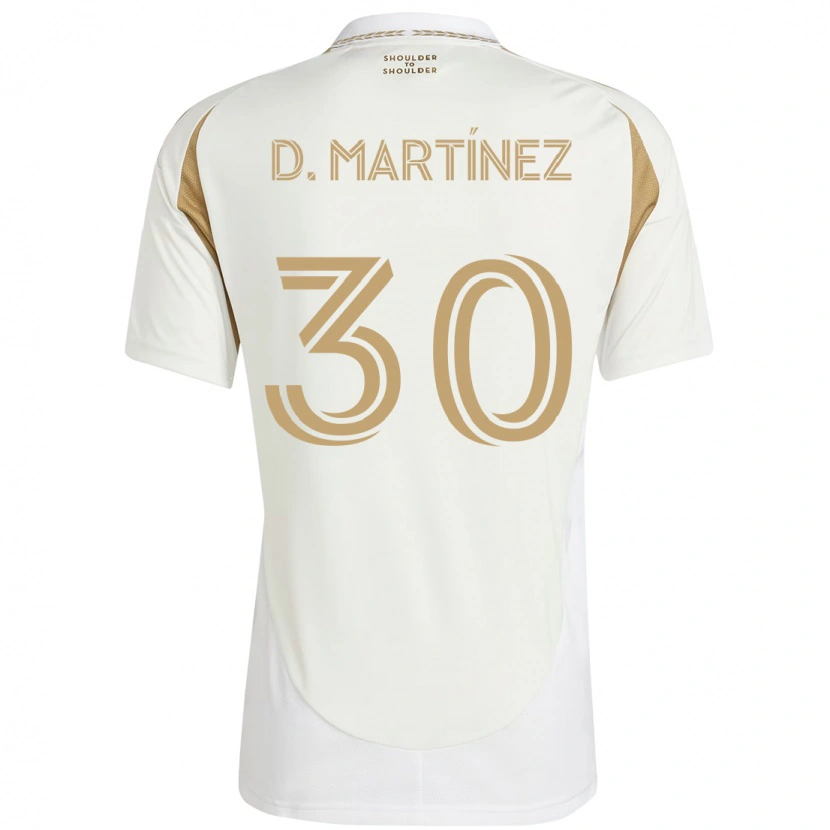 Danxen Mann David Martínez #30 Hvit Brun Bortetrøye Drakt Trøye 2025/26 Skjorter T-Skjorte