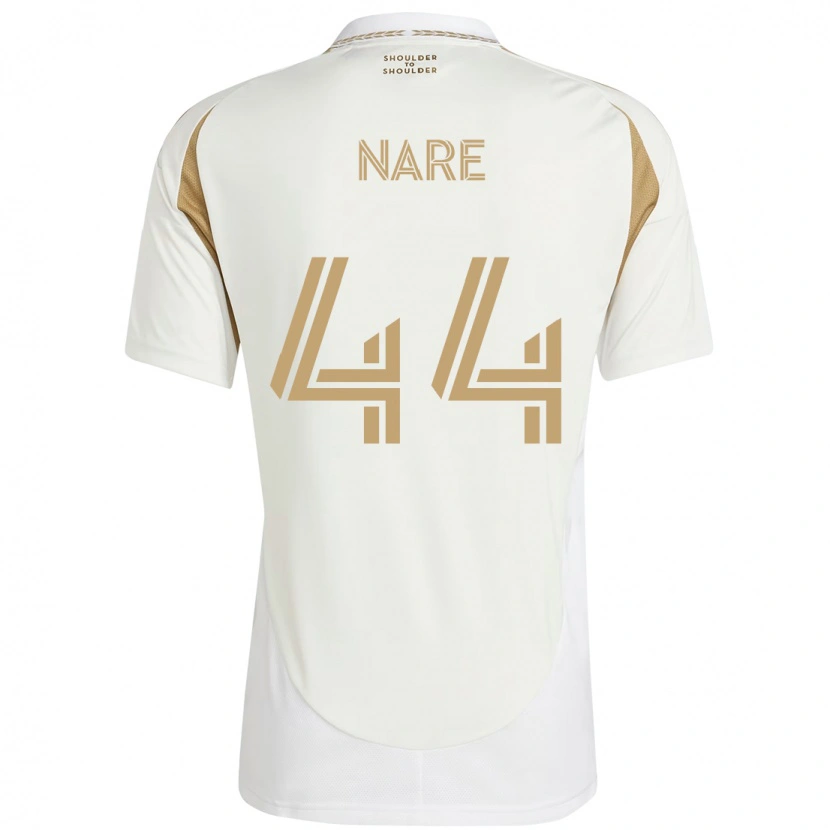 Danxen Mann Thabo Nare #44 Hvit Brun Bortetrøye Drakt Trøye 2025/26 Skjorter T-Skjorte