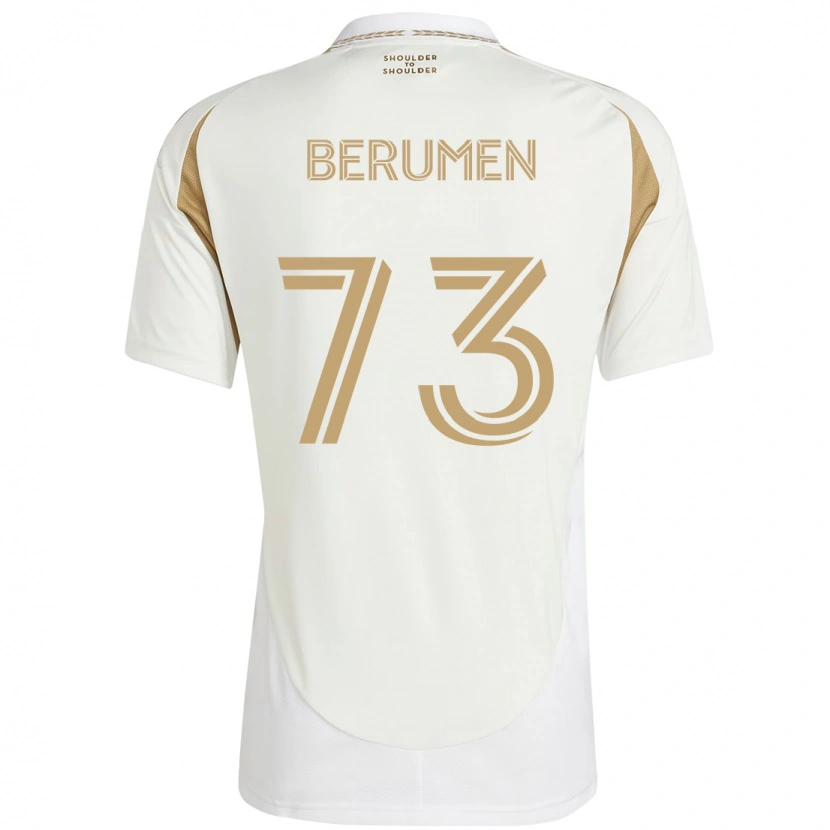 Danxen Mann Eddy Berumen #73 Hvit Brun Bortetrøye Drakt Trøye 2025/26 Skjorter T-Skjorte