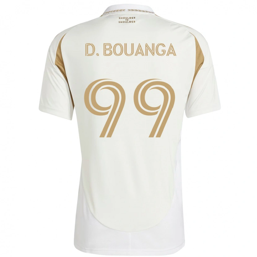 Danxen Mann Denis Bouanga #99 Hvit Brun Bortetrøye Drakt Trøye 2025/26 Skjorter T-Skjorte