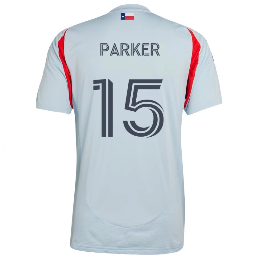 Danxen Mann Isaiah Parker #15 Lyseblå Rød Bortetrøye Drakt Trøye 2025/26 Skjorter T-Skjorte