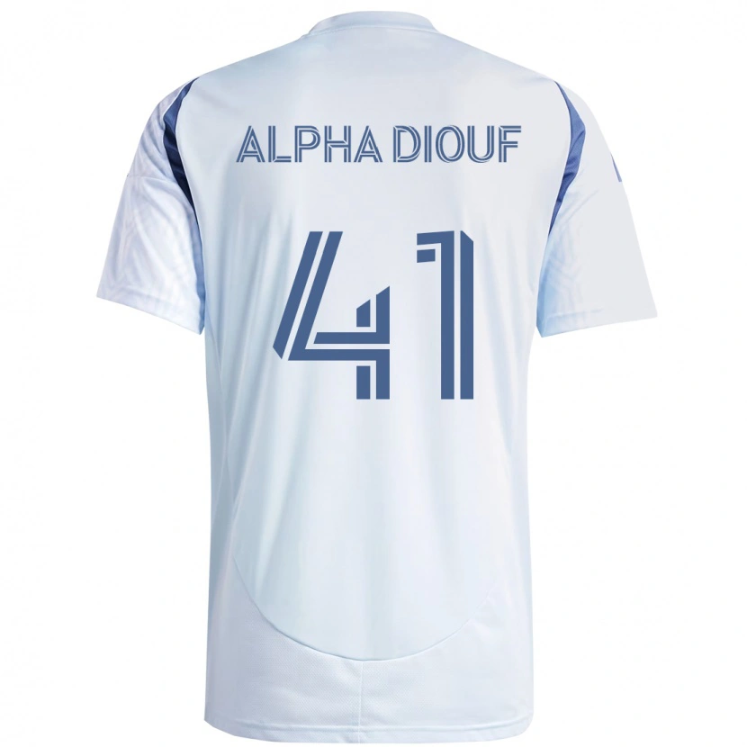 Danxen Mann Jean Alpha Diouf #41 Lyseblå Himmelsblå Bortetrøye Drakt Trøye 2025/26 Skjorter T-Skjorte