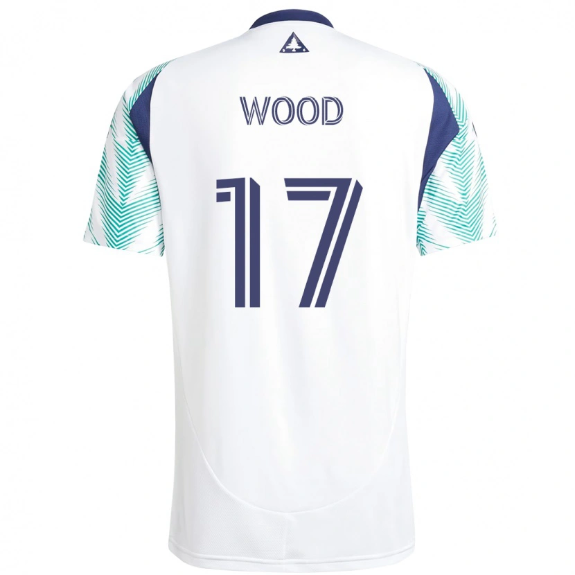 Danxen Mann Bobby Wood #17 Hvit Blå Bortetrøye Drakt Trøye 2025/26 Skjorter T-Skjorte