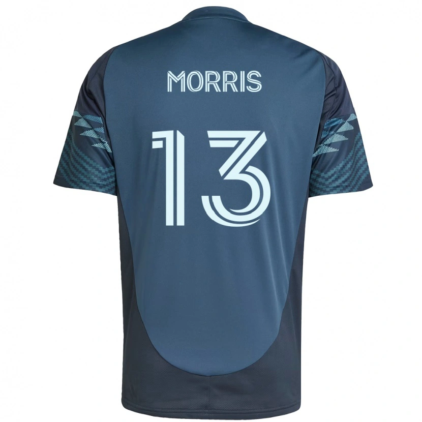 Danxen Mann Jordan Morris #13 Lyseblå Bortetrøye Drakt Trøye 2025/26 Skjorter T-Skjorte