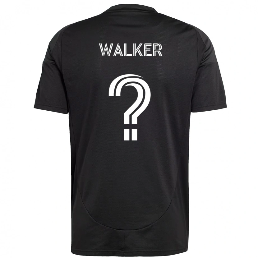 Danxen Mann Isaac Walker #0 Svart Hvit Bortetrøye Drakt Trøye 2025/26 Skjorter T-Skjorte