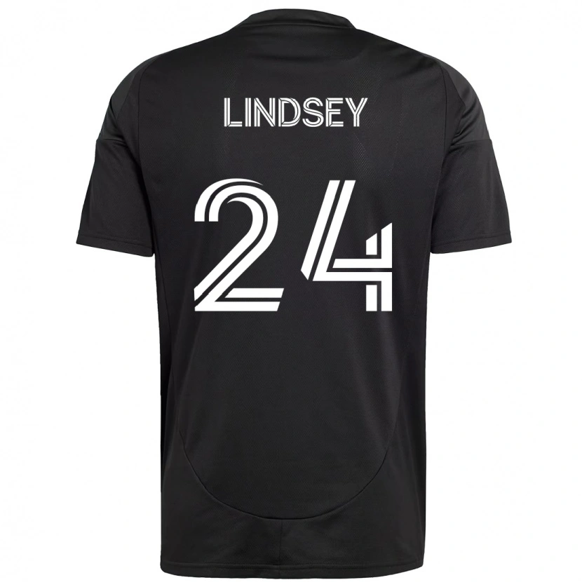 Danxen Mann Jaylin Lindsey #24 Svart Hvit Bortetrøye Drakt Trøye 2025/26 Skjorter T-Skjorte