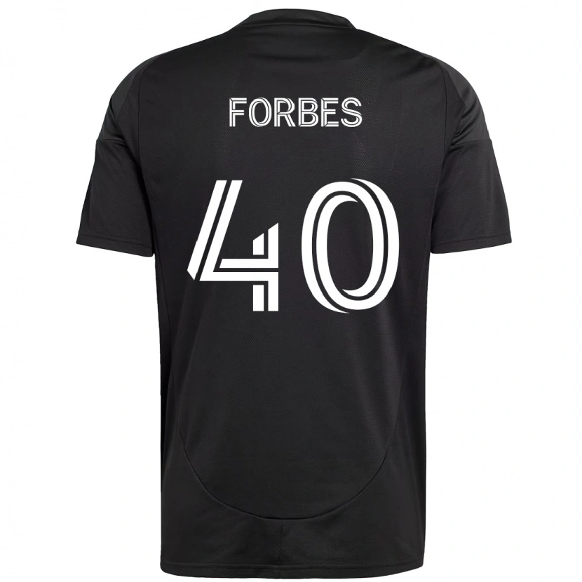 Danxen Mann Jahlane Forbes #40 Svart Hvit Bortetrøye Drakt Trøye 2025/26 Skjorter T-Skjorte