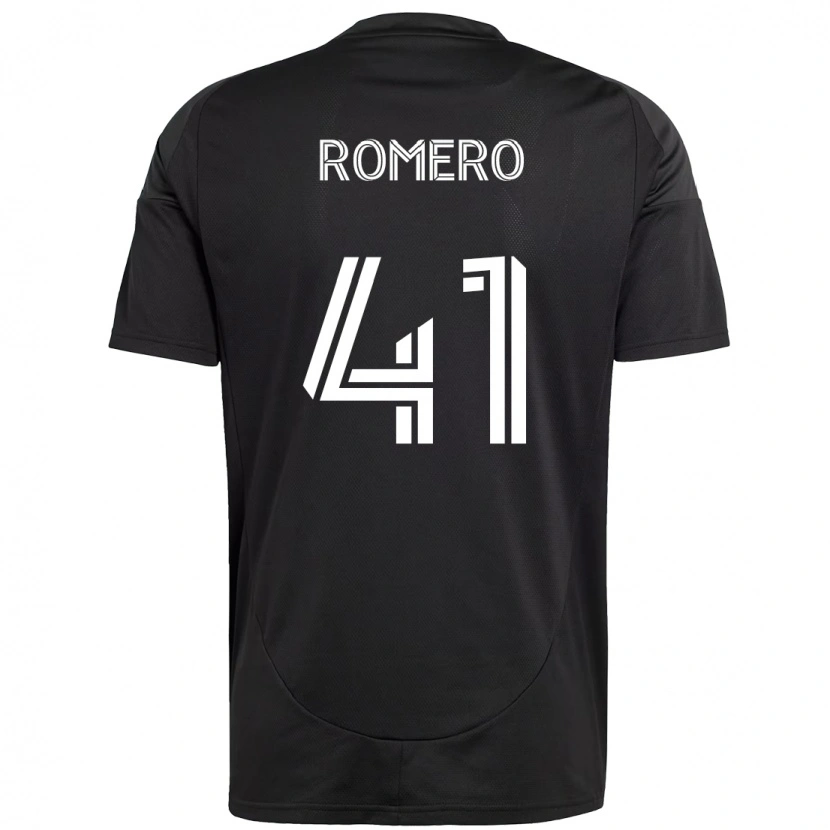 Danxen Mann Brian Romero #41 Svart Hvit Bortetrøye Drakt Trøye 2025/26 Skjorter T-Skjorte