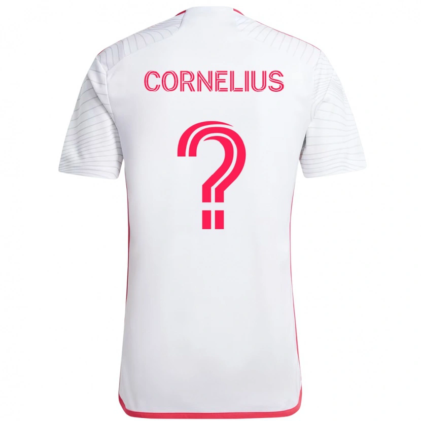 Danxen Mann Lorenzo Cornelius #0 Hvit Magenta Bortetrøye Drakt Trøye 2025/26 Skjorter T-Skjorte