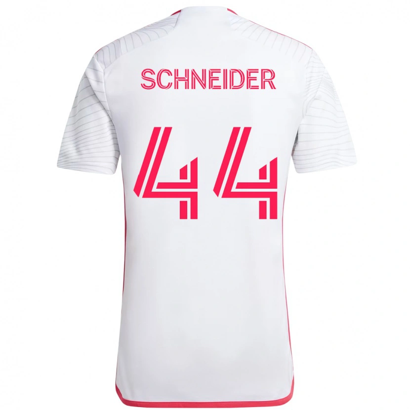 Danxen Mann Max Schneider #44 Hvit Magenta Bortetrøye Drakt Trøye 2025/26 Skjorter T-Skjorte