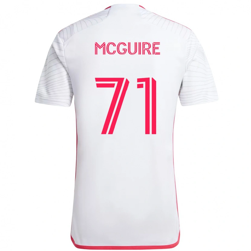Danxen Mann Nolan Mcguire #71 Hvit Magenta Bortetrøye Drakt Trøye 2025/26 Skjorter T-Skjorte
