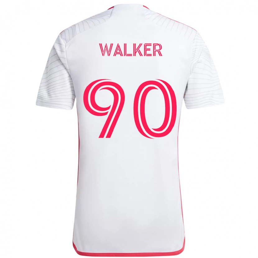 Danxen Mann Eric Walker #90 Hvit Magenta Bortetrøye Drakt Trøye 2025/26 Skjorter T-Skjorte