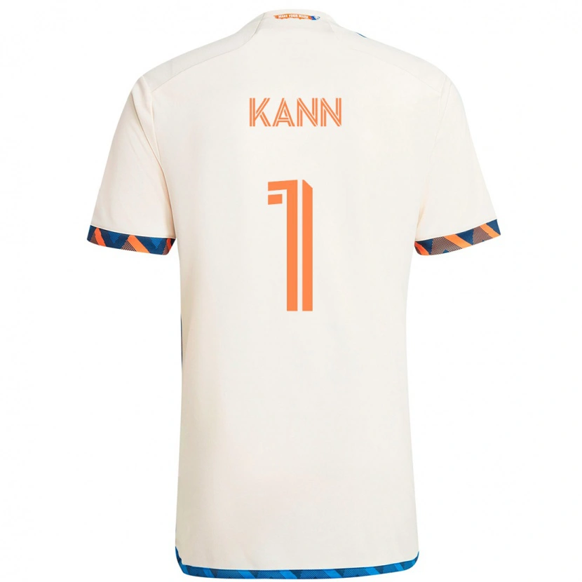 Danxen Mann Alec Kann #1 Hvit Blå Oransje Bortetrøye Drakt Trøye 2025/26 Skjorter T-Skjorte