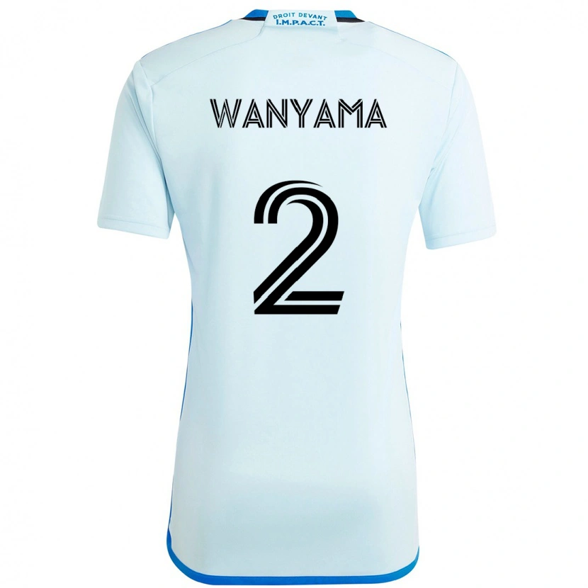 Danxen Mann Victor Wanyama #2 Himmelsblå Mørkeblå Bortetrøye Drakt Trøye 2025/26 Skjorter T-Skjorte
