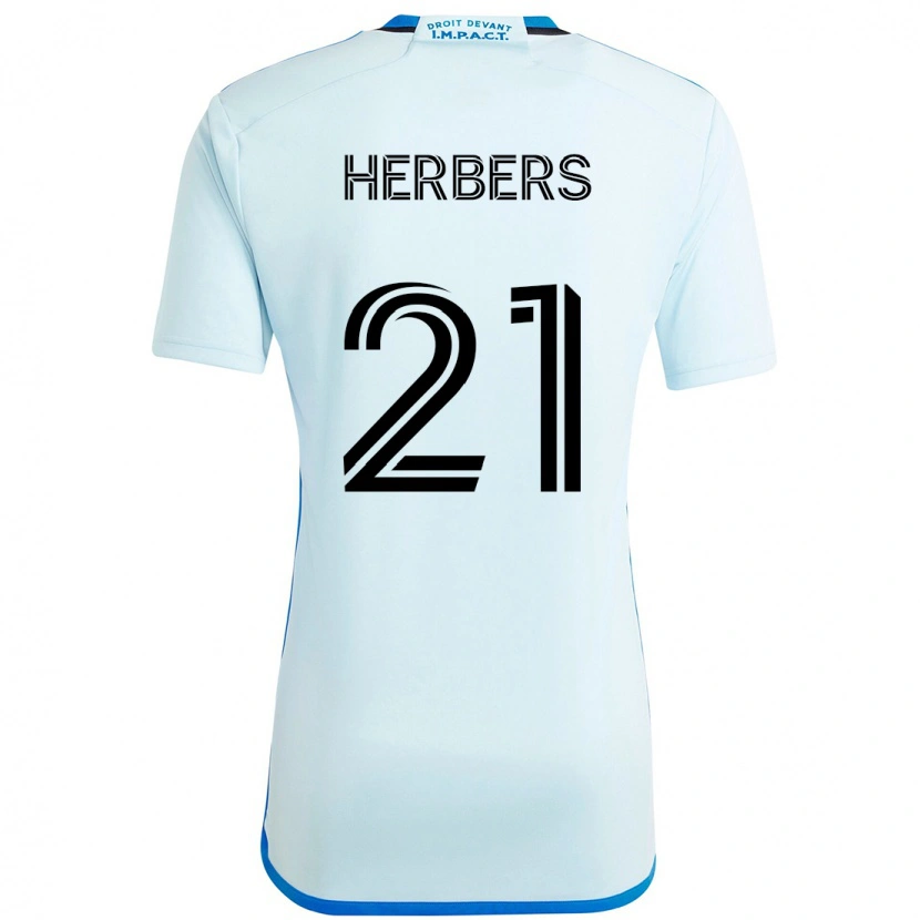 Danxen Mann Fabian Herbers #21 Himmelsblå Mørkeblå Bortetrøye Drakt Trøye 2025/26 Skjorter T-Skjorte