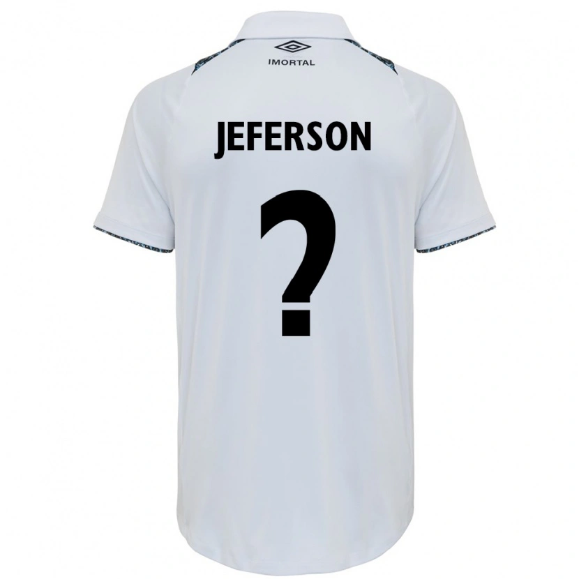 Danxen Mann Jeferson #0 Hvit Blå Bortetrøye Drakt Trøye 2025/26 Skjorter T-Skjorte