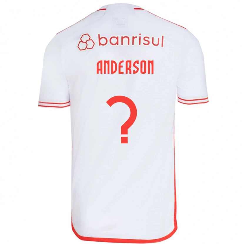 Danxen Mann Anderson #0 Hvit Rød Bortetrøye Drakt Trøye 2025/26 Skjorter T-Skjorte