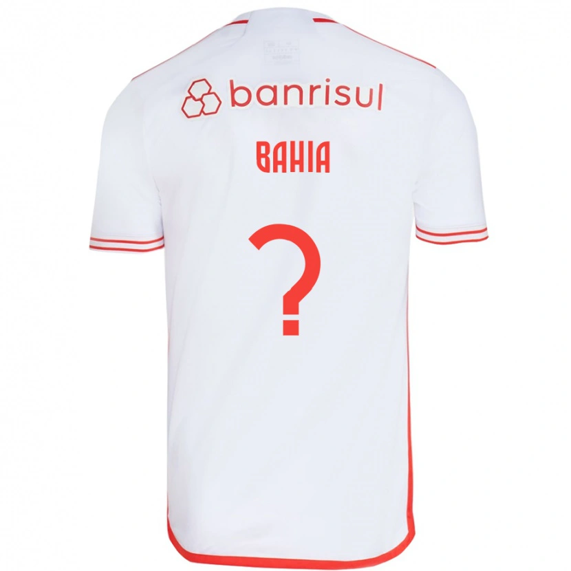Danxen Mann Guilherme Bahia #0 Hvit Rød Bortetrøye Drakt Trøye 2025/26 Skjorter T-Skjorte