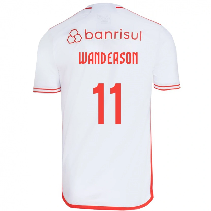Danxen Mann Wanderson #11 Hvit Rød Bortetrøye Drakt Trøye 2025/26 Skjorter T-Skjorte