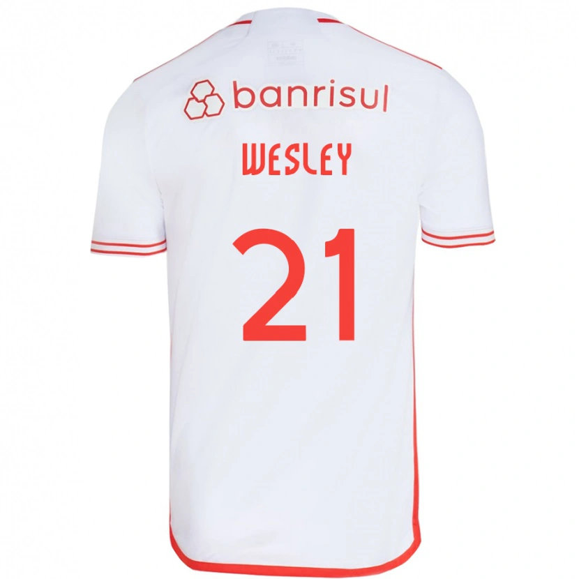 Danxen Mann Wesley #21 Hvit Rød Bortetrøye Drakt Trøye 2025/26 Skjorter T-Skjorte