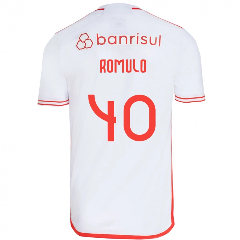Danxen Mann Rômulo #40 Hvit Rød Bortetrøye Drakt Trøye 2025/26 Skjorter T-Skjorte