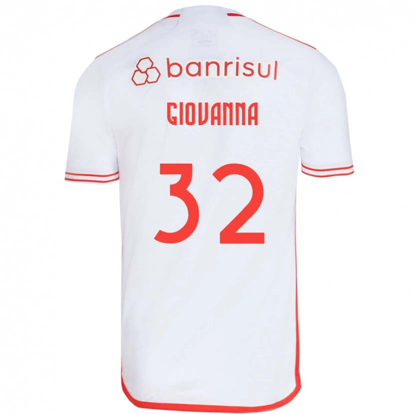 Danxen Mann Giulia Giovanna #32 Hvit Rød Bortetrøye Drakt Trøye 2025/26 Skjorter T-Skjorte