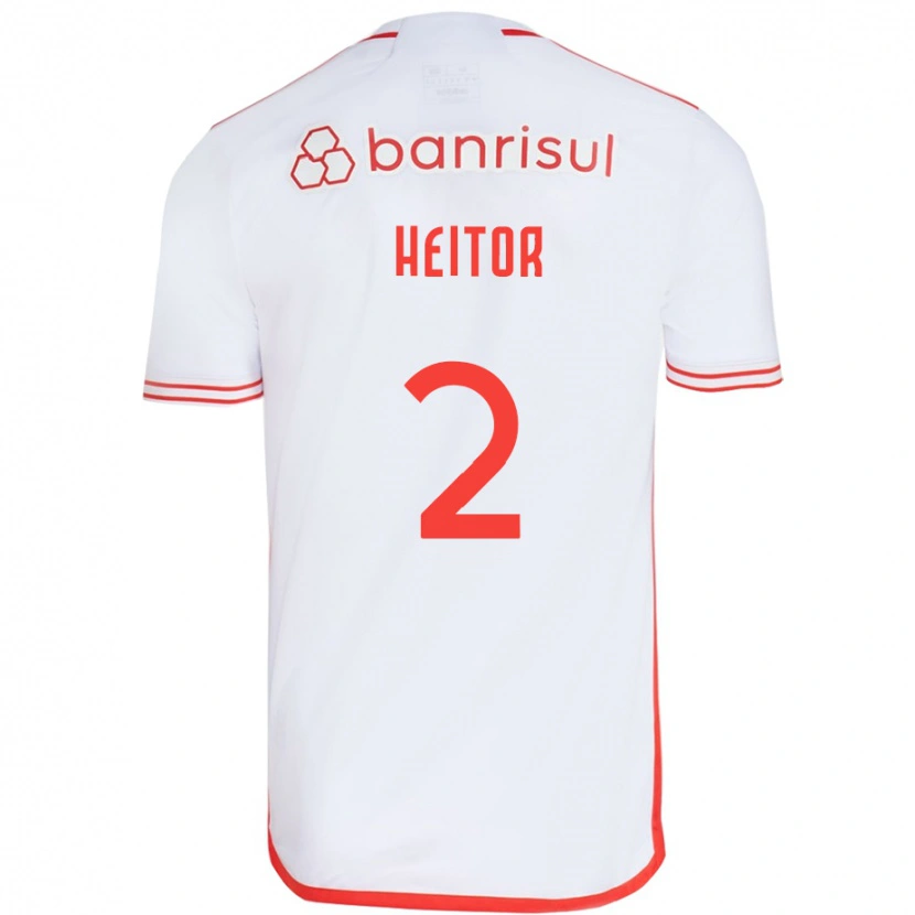Danxen Mann Heitor #2 Hvit Rød Bortetrøye Drakt Trøye 2025/26 Skjorter T-Skjorte
