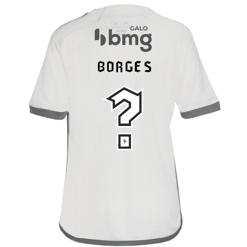 Danxen Mann Leo Borges #0 Off White Bortetrøye Drakt Trøye 2025/26 Skjorter T-Skjorte