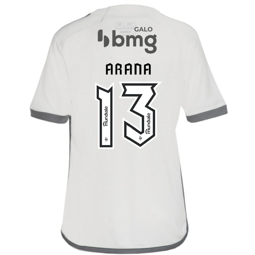 Danxen Mann Guilherme Arana #13 Off White Bortetrøye Drakt Trøye 2025/26 Skjorter T-Skjorte