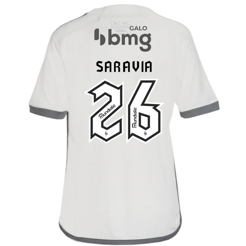 Danxen Mann Renzo Saravia #26 Off White Bortetrøye Drakt Trøye 2025/26 Skjorter T-Skjorte